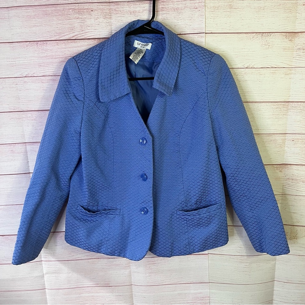 Liz‎ Baker Textured Blazer Size 8P
